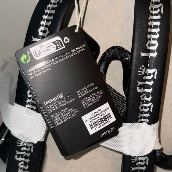 Loungefly 25th Anniversary Logo Holographic Silver Sequin Mini Backpack - Picture 10 of 13